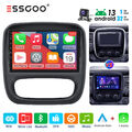 32G Carplay Autoradio Android13 GPS NAV BT Für Opel Vivaro B Renault Trafic +Kam