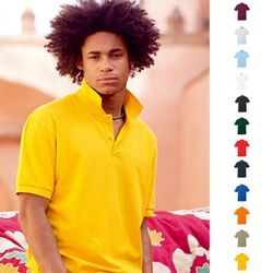 Poloshirt Herren Premium Fruit of the loom Polo Polohemd Shirt Baumwolle S - 3XL