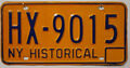 New York USA Nummernschild / NY Historical License Plate US Kennzeichen HX-9015