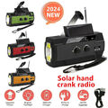 Solar Radio Kurbelradio Notfall AM/FM,LED lampe USB Handyladefunktion Tragbares.