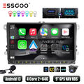 9 Zoll 64G Carplay Autoradio Android 13 GPS RDS KAM Für VW GOLF 5 6 Plus Touran