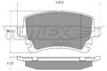 TOMEX Brakes Bremsbelagsatz Scheibenbremse TX 13-961 für 4F5 C6 A6 AUDI VW T5 T6