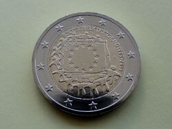 2 Euro Gedenkmünze 2015 "30 Jahre Europaflagge" Unz.