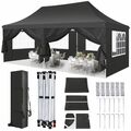 Pavillon 3x3/3x6m Faltpavillon Partyzelt Pop Up Wasserdicht Gartenzelt Festzelt