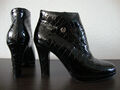 BELSTAFF CHRIS REPTILDESIGN LACK Ankle Boot Stiefelette Damen Leder Gr.37 NEU