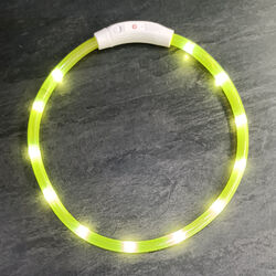 30cm - 70cm Leuchtband LED USB Akku Leuchthalsband Sicherheit Hundehalsband