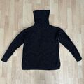 GAP Rollkragenpullover mit Zopfstrick-Muster | Schwarz | Größe M