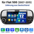 Carplay Für Fiat 500 2007-2015 7"Android 13 Autoradio GPS Navi WIFI BT DAB 2+64G