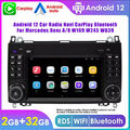 Android 12 Autoradio Navi CarPlay BT Für Mercedes Benz A/B W169 W245 W639 2G+32G