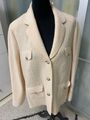 Rabe Peter Hahn Damen Strickjacke Cardigan Blazer Jacket Größe 46,Hellpfirsich