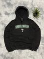 Vintage Adidas College Hoodie Pioneers Hill Murray Black and Green