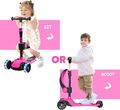 LED Kinderroller Kinderscooter Cityroller Dreiradscooter Scooter Tretroller DHL