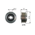 GATES Generatorfreilauf DriveAlign™ OAP7160 für MAZDA CX ER BK BL AWD DISi MPS