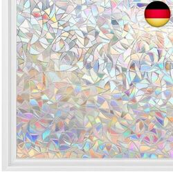 3D Fensterfolie Bunt Selbsthaftend Sichtschutz Sichtschutzfolie 90x200cm