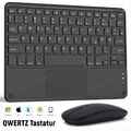 QWERTZ Touchpad Tastatur Maus für Samsung Galaxy Tab S9 S8 S7 S6 Lite A9+ A8 A7