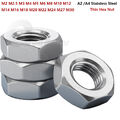 Sechskantmuttern niedrig Flach DIN 439 Edelstahl A2/A4 M2 M2,5 M3 - M30 Muttern