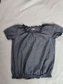 s.Oliver Bluse gr. 40 grau Punkte Kurzarm