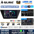 10" DAB+ Android 13 Autoradio Carplay DSP GPS Navi +Kam Für VW Touran 5T ab 2015