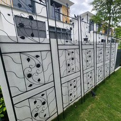 2er Set Rankgitter Metall Rankhilfe Garten Spalier Deko Rankzaun Spalier 195cm