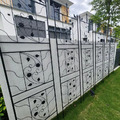 2er Set Rankgitter Metall Rankhilfe Garten Spalier Deko Rankzaun Spalier 195cm