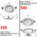 10x LED Einbau Strahler 3W 5W Einbauleuchten Decken Leuchte Set Einbau Spot Ndjn