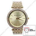 Michael Kors MK3191 Damenuhr Darci Glitz Analog Quarz Gold Dial Pave Bezel