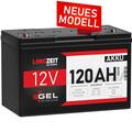 Gel Akku 12V 120Ah Gel Batterie Solarbatterie Wohnmobilbatterie Bootsbatterie