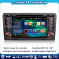 8-Kern Android 13 Autoradio GPS DAB+CarPlay Navi Für AUDI A3 S3 RS3 Bluetooth 4G