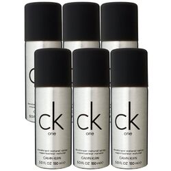 Calvin Klein CK One 6 x 150 ml Deospray Deodorant Spray Deodorant Deo Spray Set