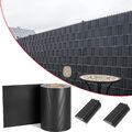 PVC Sichtschutz Streifen Zaunblende Folie Doppelstabmatten Zaun Rolle 35m - 260m