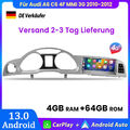 Für Audi A6 C6 4F MMI 3G 2010-2012 Carplay Android 13 Autoradio GPS NAVI 4G WIFI