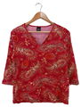 S.OLIVER Schlupf-Bluse Damen Gr. DE 42 rot-weiß Casual-Look