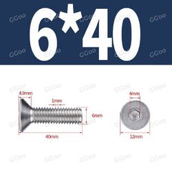 Senkkopfschrauben DIN 7991 M2/M3/M4/M5/M6/M8/M10/M12 Edelstahl V2A Innensechsk