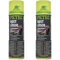 2x 500 ml PETEC MOS2 ROSTLÖSER SCHMIERSTOFF SPRAY SCHNELL ROSTLÖSEND ENTFERNER