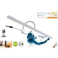 BRILONER Cool & Cosy LED Badleuchte Farbtemperatur-Wechsler Flexarm Badlampe Chr