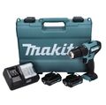  Makita HP 333 DWAE Akku Schlagbohrschrauber 12 V 30 Nm + 2x Akku 2,0 Ah + Lader