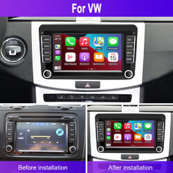 Android 13 GPS Navi 2DIN 32GB WLAN Carplay für VW GOLF 5 6 Touran Polo