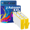 2x Patrone Yellow PlatinumSerie für HP364XL Photosmart 7515 B 109 a B 8550 C 532