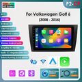 Autoradio Android 12 GPS Navi 2+32G Für VW GOLF VI 2008-2012 CarPlay WiFi RDS BT