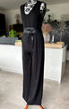 NEU! HEINE Jumpsuit Overall Einteiler V-Ausschnitt Reißverschluss Schwarz Witt