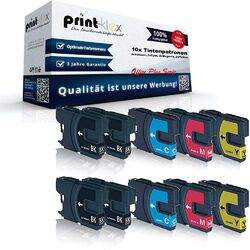 10x kompatible BROTHER LC980 LC1100 DCP 145C 165C 185C 385C  - Office Plus Serie