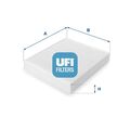 UFI 53.102.00 Innenraumfilter Pollenfilter für FORD MONDEO IV Turnier (BA7)