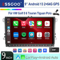 DAB+ Autoradio CarPlay Android 13 2+64G GPS NAV Hifi IPS für VW Golf 5 6 Polo 6R