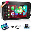 DAB 64G Android 13 Autoradio Für Mercedes Benz CLK W209 W203 W463 W208 GPS +Kam