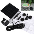 Solarpanel betriebene Wasserspielpumpe Garten Pool Teich Fisch Aquarium Brunnen