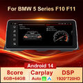 12.3" CarPlay Android 14 Autoradio DAB+ 64GB GPS Navi 4G Für BMW 5er F10 F11 CIC