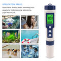 5in1 PH/EC/TDS/SALT/TEMP Digital Water Quality/Temperature Detection Tester Pen