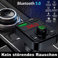 Bluetooth FM Transmitter Auto Kfz Radio Adapter mit Dual USB Ladegerät für Handy