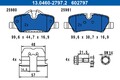 Bremsbelagsatz Scheibenbremse ATE 13.0460-2797.2 für MINI F57 F56 F55 Cooper JCW