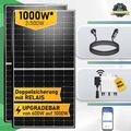 1000W Balkonkraftwerk Komplettset, Deye Wechselrichter 800W WiFi PV Solaranlage